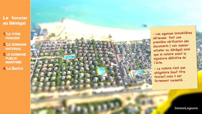 Agence Immobilière ImmoLagune Saly Sénégal - Le foncier au Sénégal